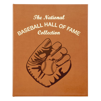 National Baseball Hall Of Fame Tan Bonded Leather