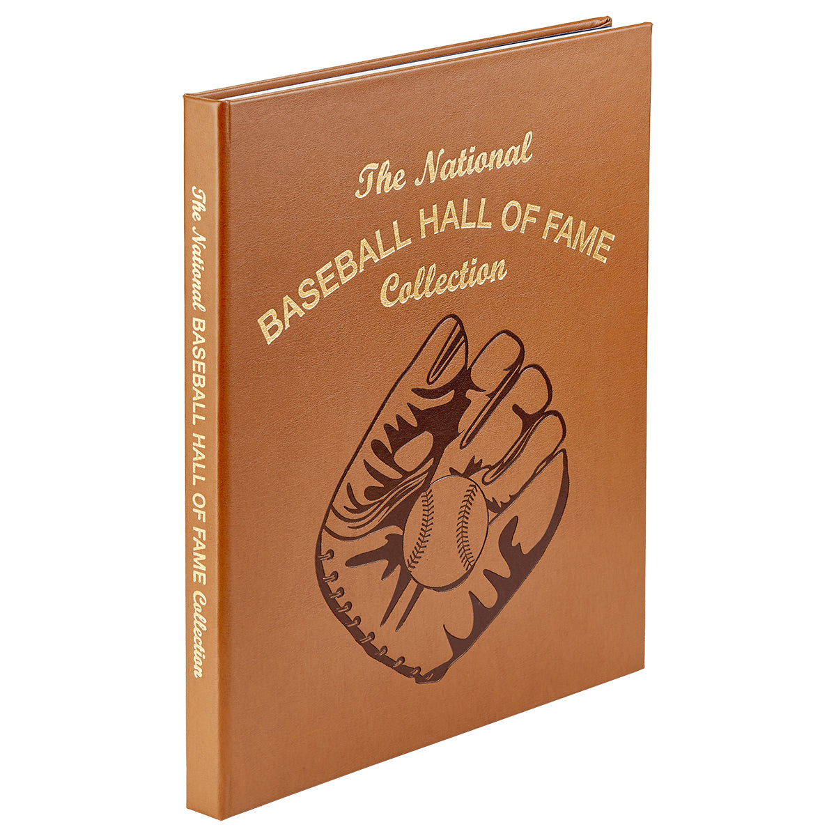 National Baseball Hall Of Fame Tan Bonded Leather