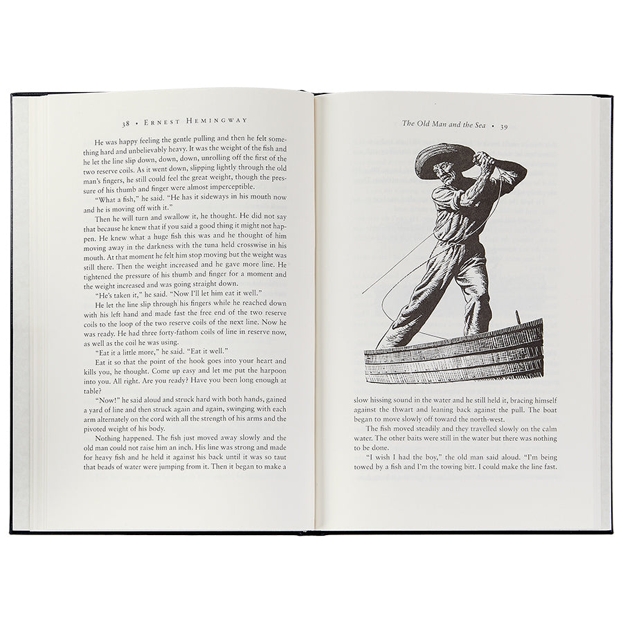 The Old Man And The Sea Navy Bonded Leather