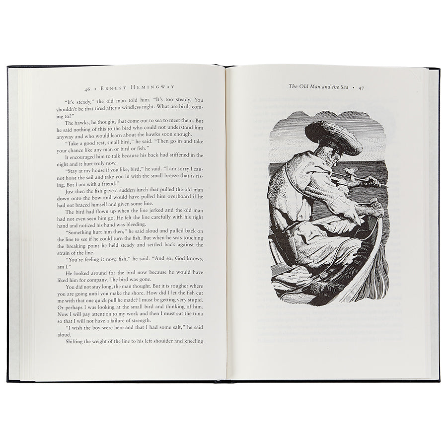 The Old Man And The Sea Navy Bonded Leather