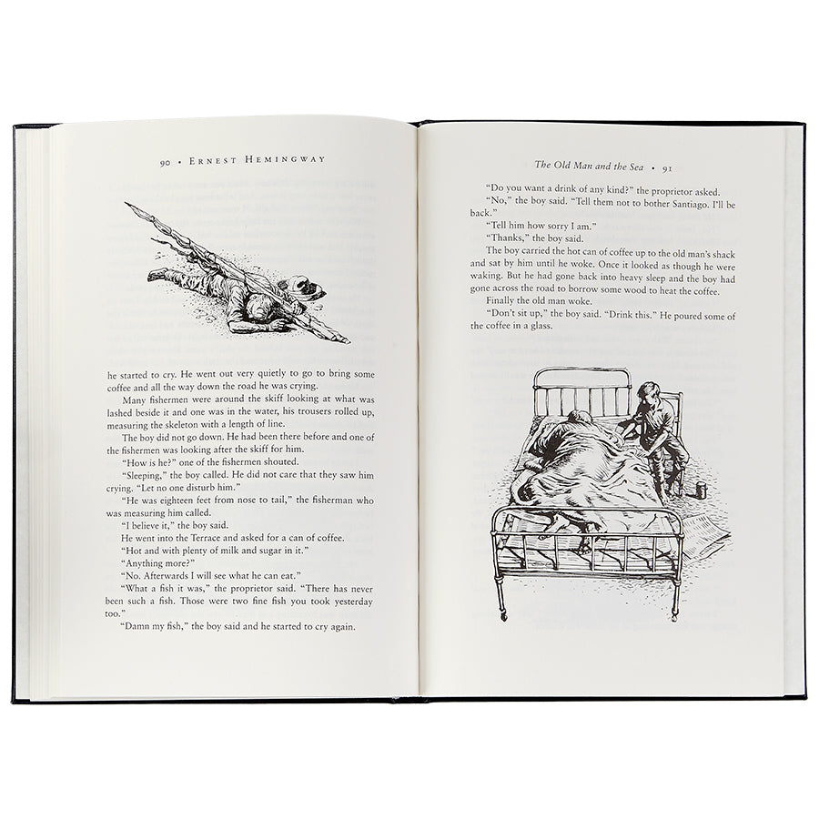 The Old Man And The Sea Navy Bonded Leather