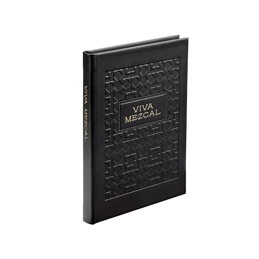Viva Mezcal Black Bonded Leather Keepsake Book
