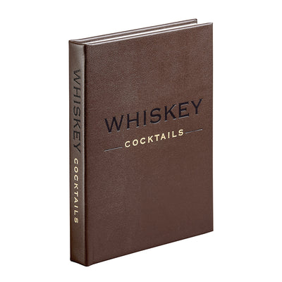 Whiskey Cocktails Brown Bonded Leather Keepsake Book
