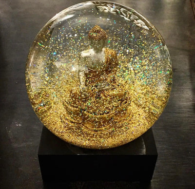 Gold Buddha Keepsake Snow Globe