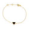 Rachel Reid Mini Enamel Heart Chain Bracelet