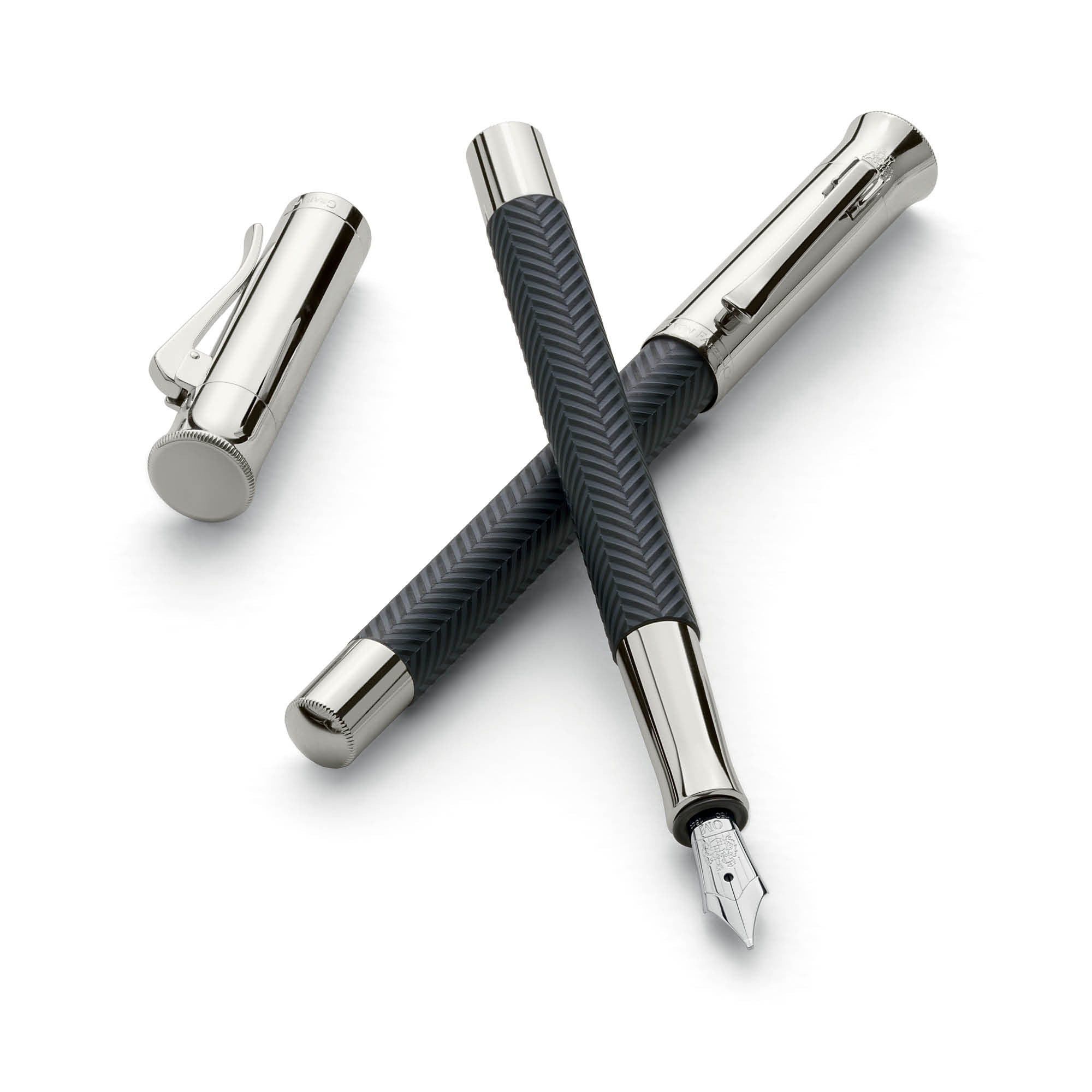 Graf von Faber-Castell "Guilloche" Slate Grey Cisele Anthracite Pen