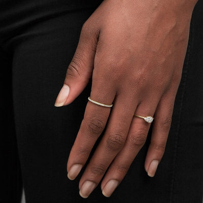 Veronica East-West Engagement Ring
