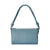 MAGGIE SHOULDER BAG Slate Blue Embossed Python Leather