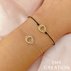 Shy Creation Diamond Love Knot Circle Bracelet