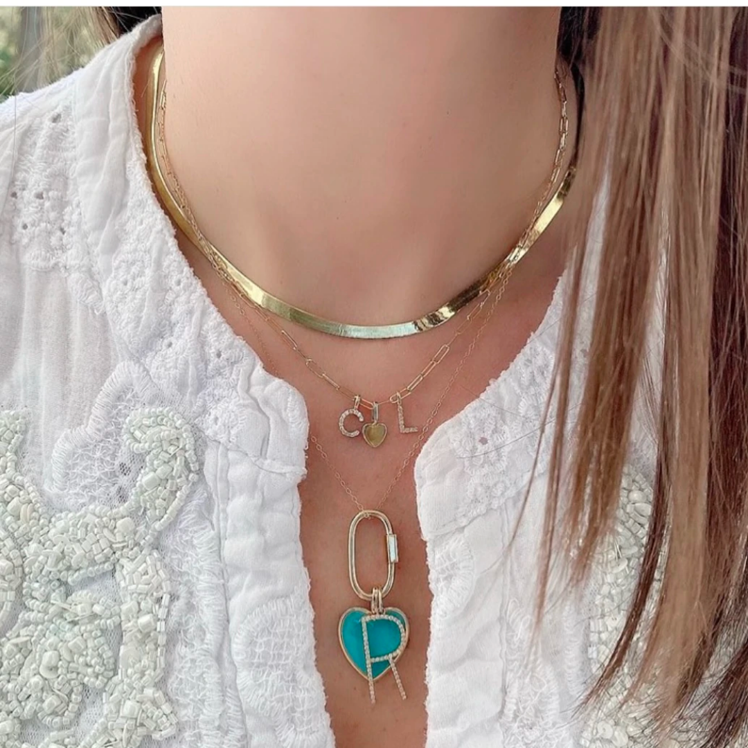 Rachel Reid Mini Gold Heart Charm