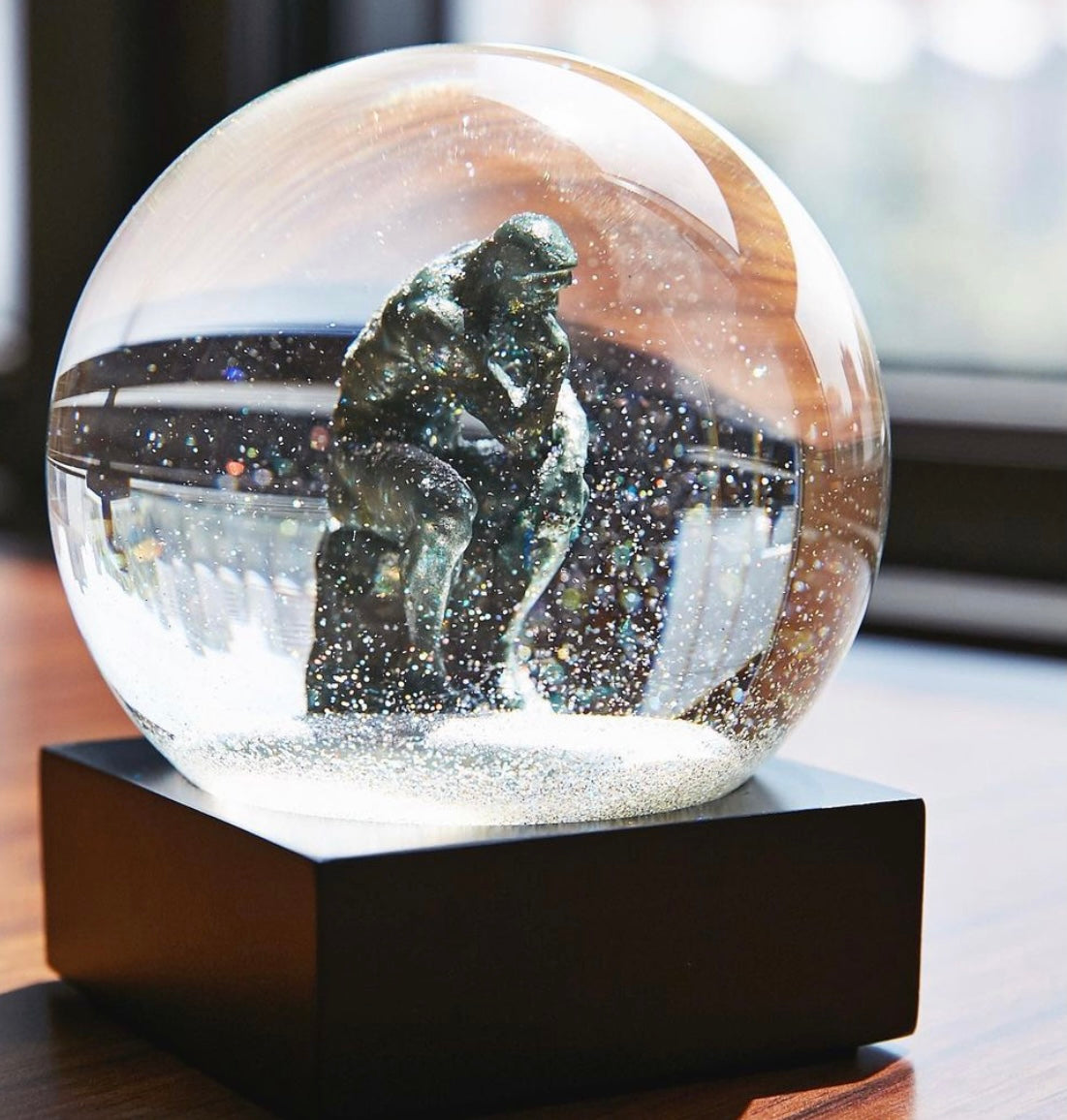 The Thinker Keepsake Snow Globe