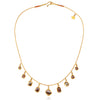 24k Yellow Gold Raw Diamond Collar Style Necklace