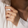 AURELIE GI Anne Rose Cut White Sapphire Ring
