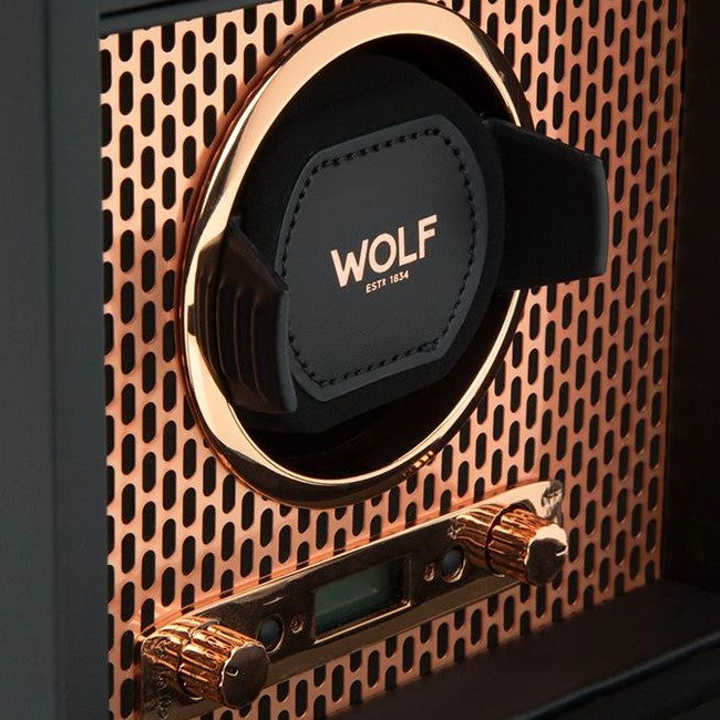WOLF AXIS Single Winder with Storage in Copper