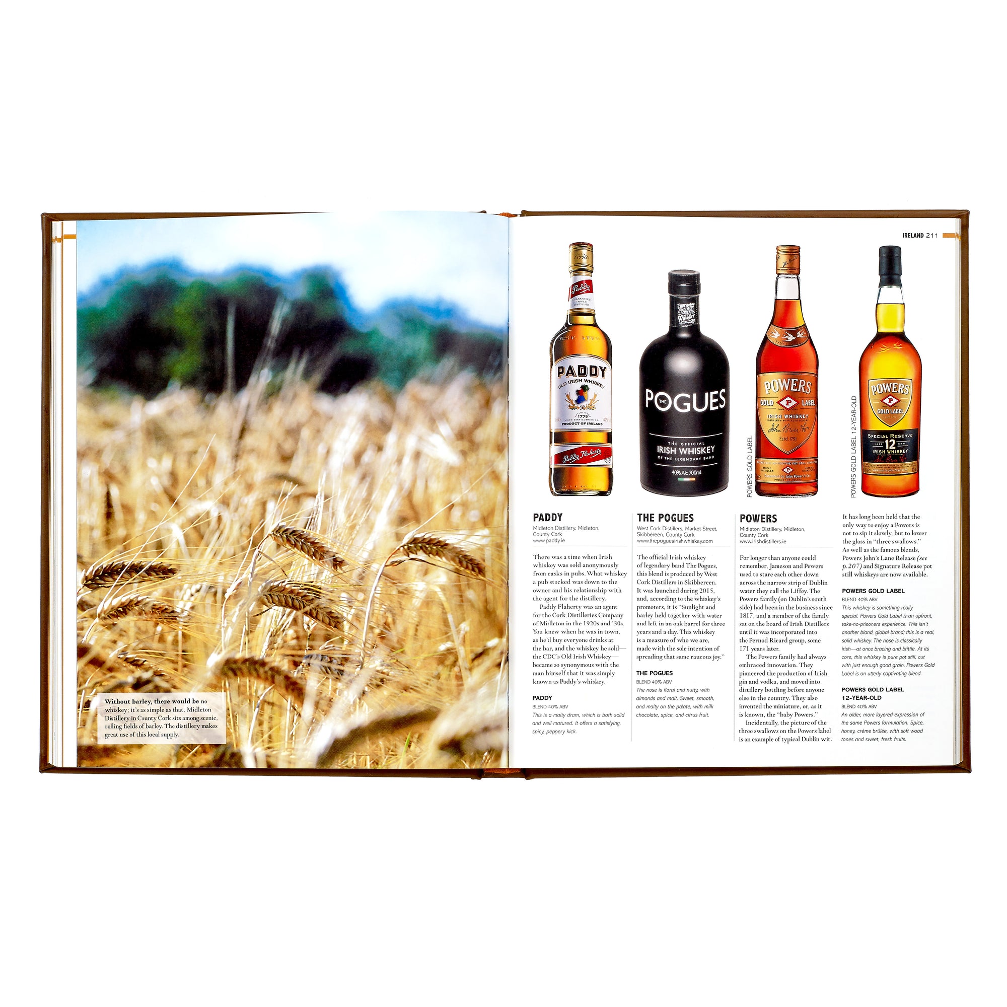 World Whiskey Leather Bound Book