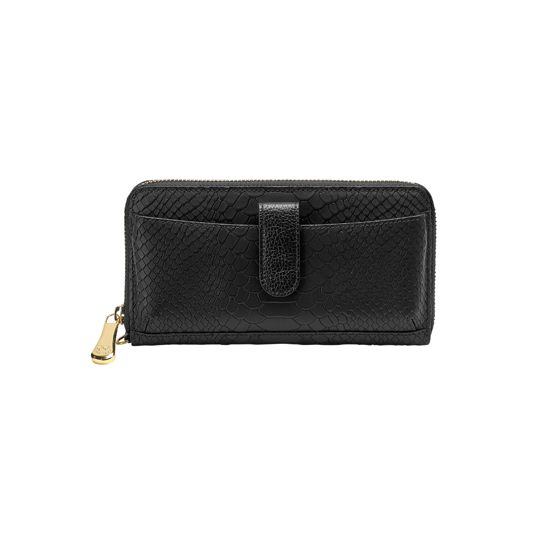Gigi NY Python Leather City Wallet