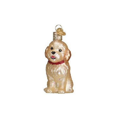 Old World Christmas Cockapoo Puppy Ornament