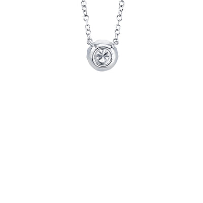 Petite Diamond Halo Everyday Necklace