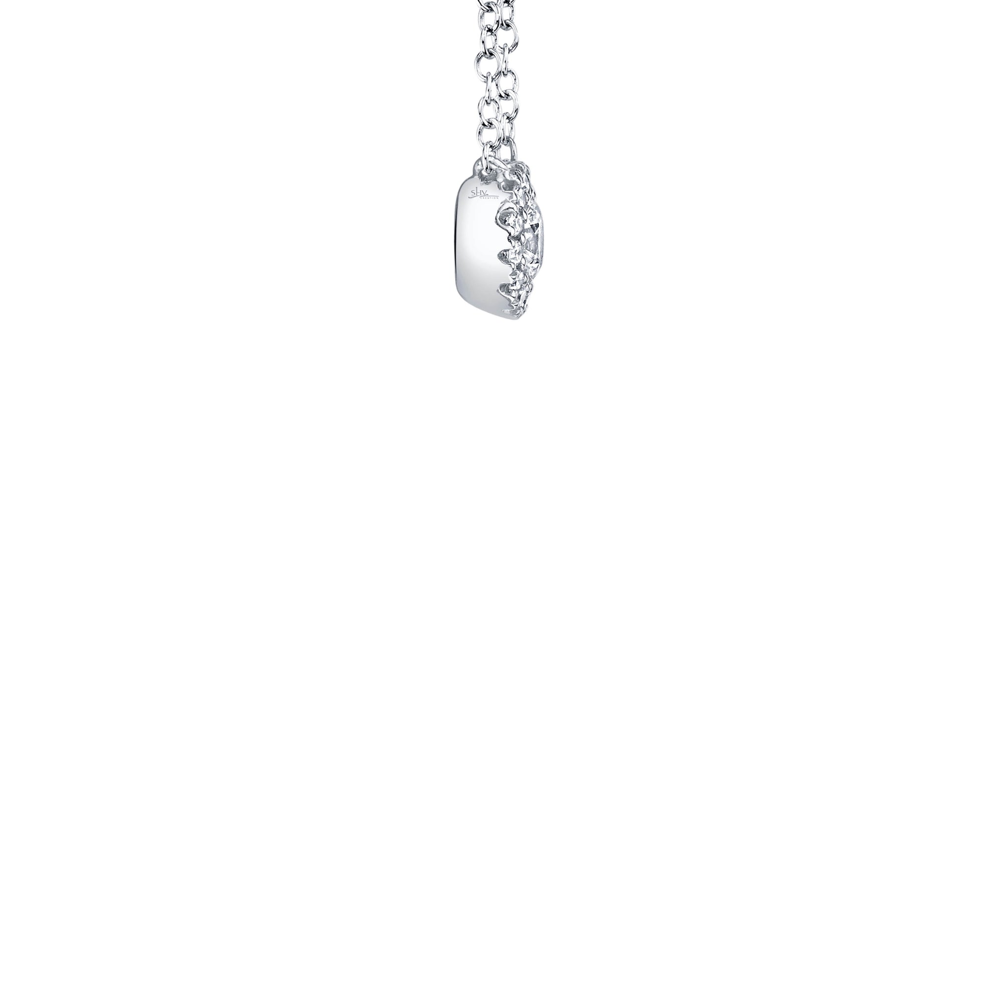 Shy Creation Petite Diamond Halo Necklace