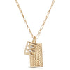 Eklexic Cidney Charm Necklace in Gold