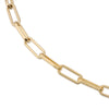 Elongated Link Chain Bracelet in Gold
