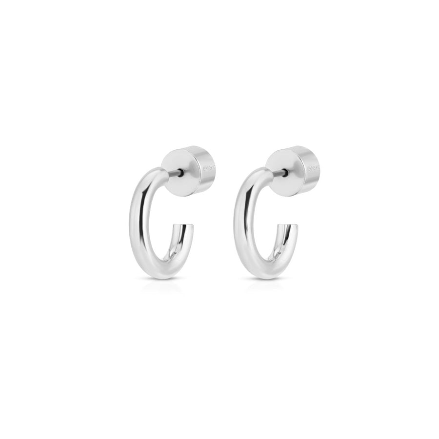 Eklexic Lisa Huggie Hoops in Silver