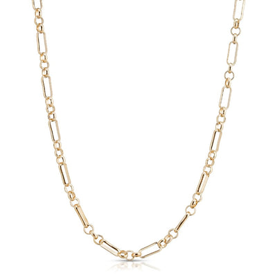 Small Multi Link Chain Necklace in Gold