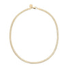 Eklexic Viper 5mm Herringbone Chain Necklace in Gold
