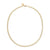Eklexic Viper 5mm Herringbone Chain Necklace in Gold