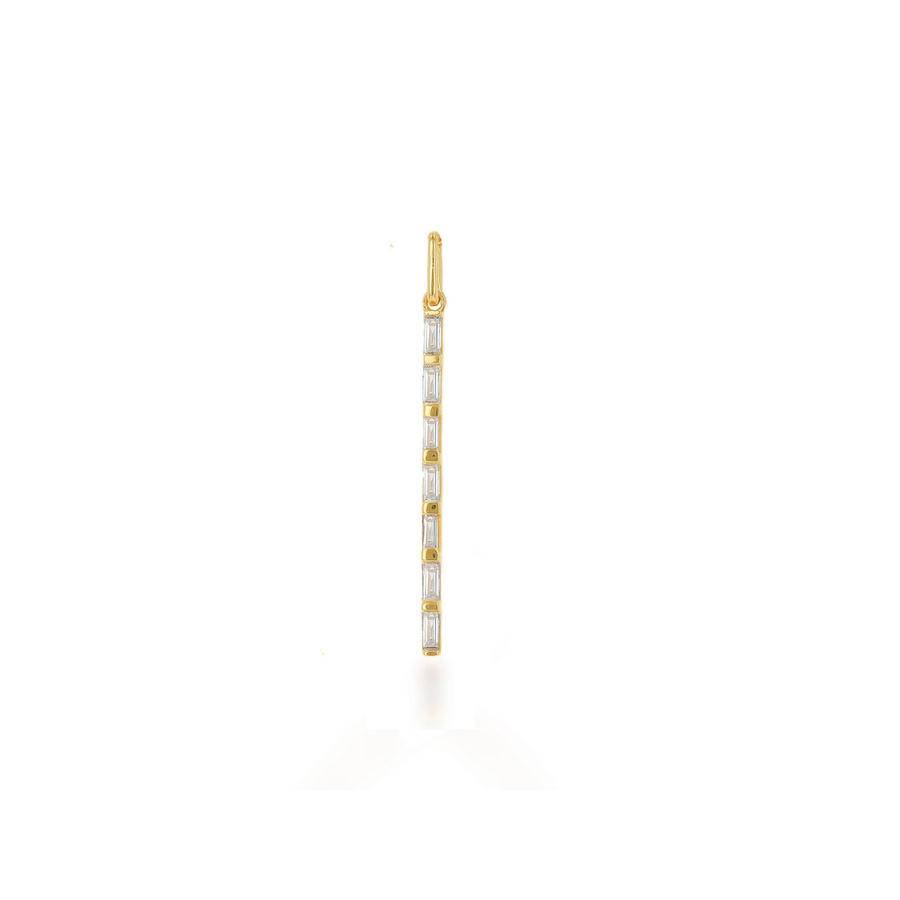 Rachel Reid Diamond Baguette Stick Charm
