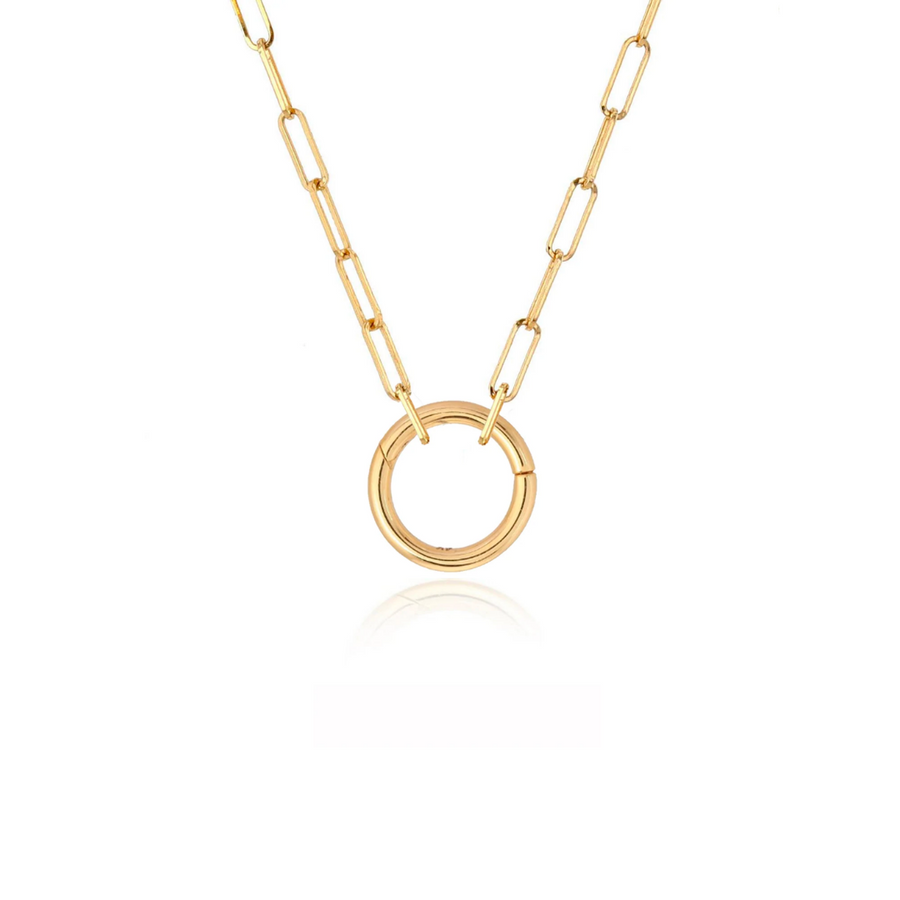 Rachel Reid Round Charm Clip Necklace