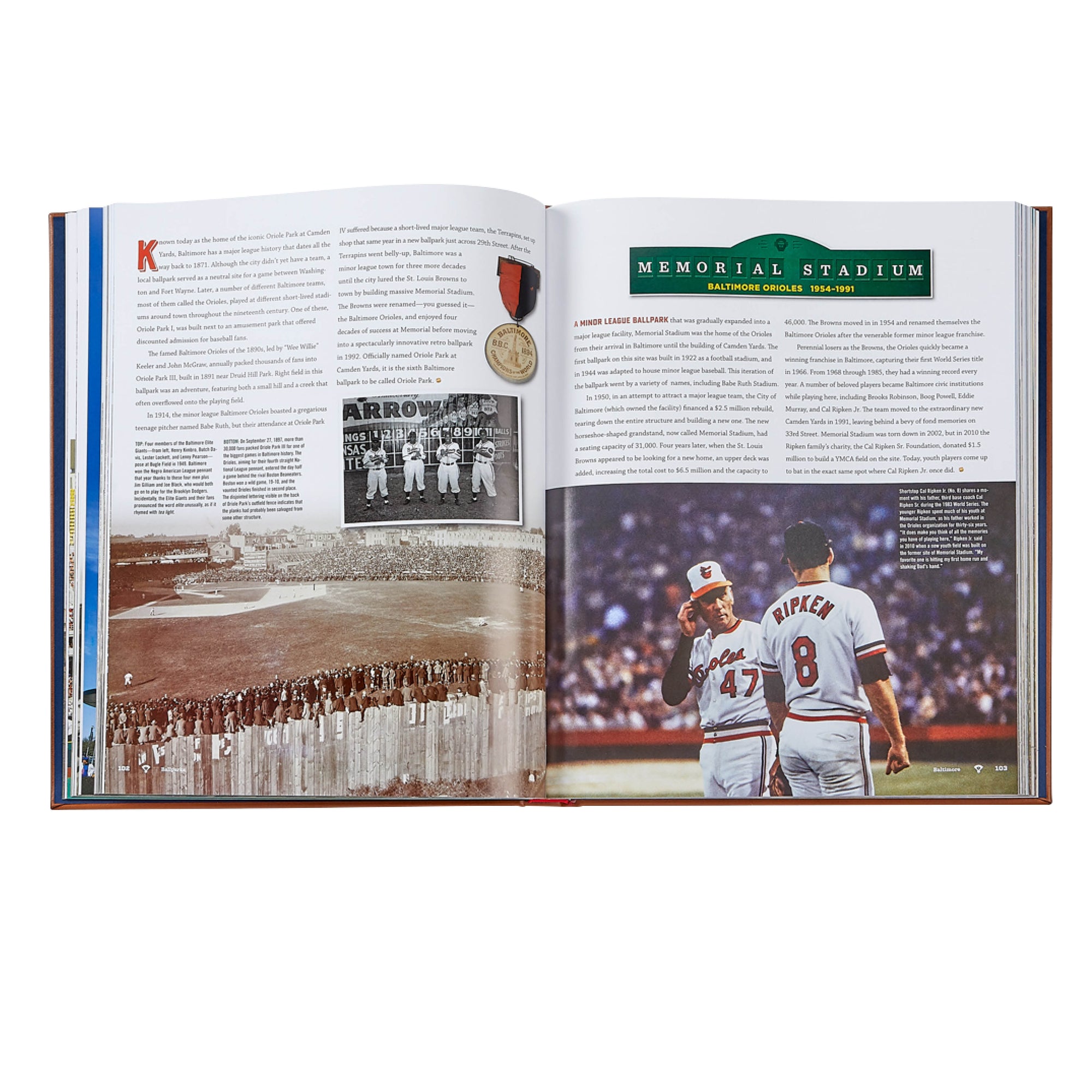 Ballparks Past & Present Keepsake Book