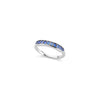 Half Eternity Band in Blue Sapphire