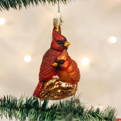 Old World Christmas Pair Of Cardinals Ornament