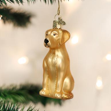 Old World Christmas Yellow Labrador Retriever Ornament