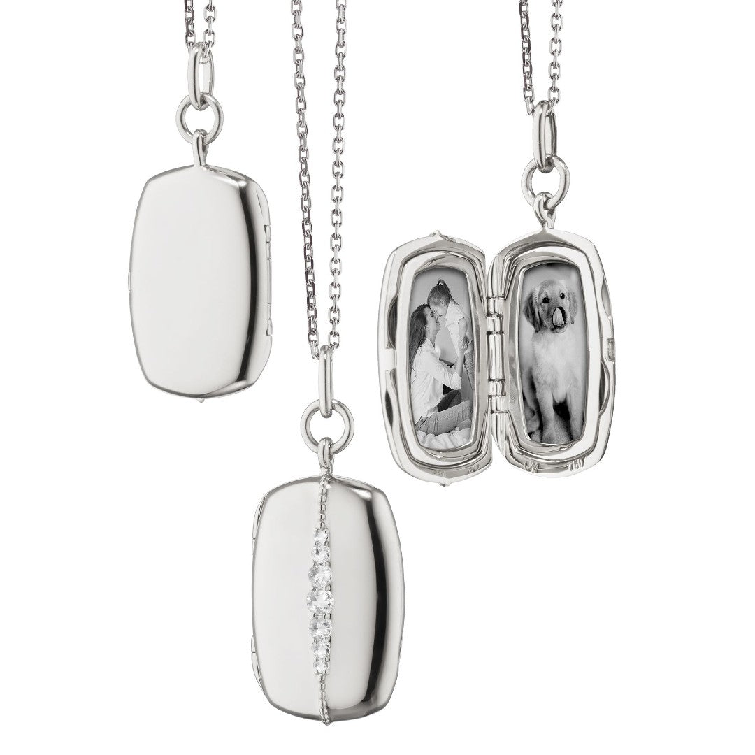 Monica Rich Kosann Kate Slim Rectangle Locket Necklace