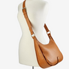 Gigi NY Lauren Saddle Bag in Pebble Leather