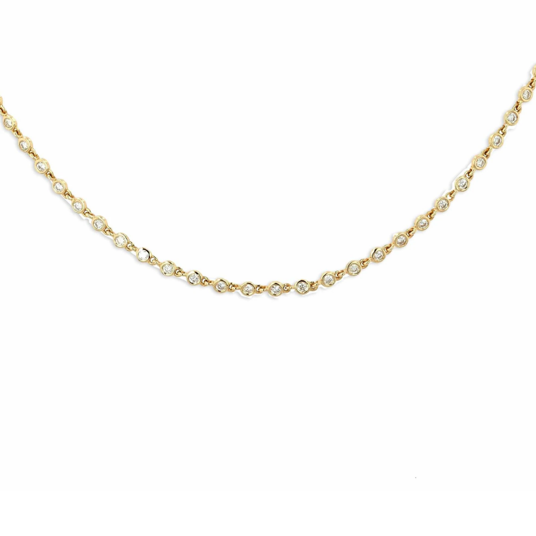 Rachel Reid Mini Diamond Bezel Necklace