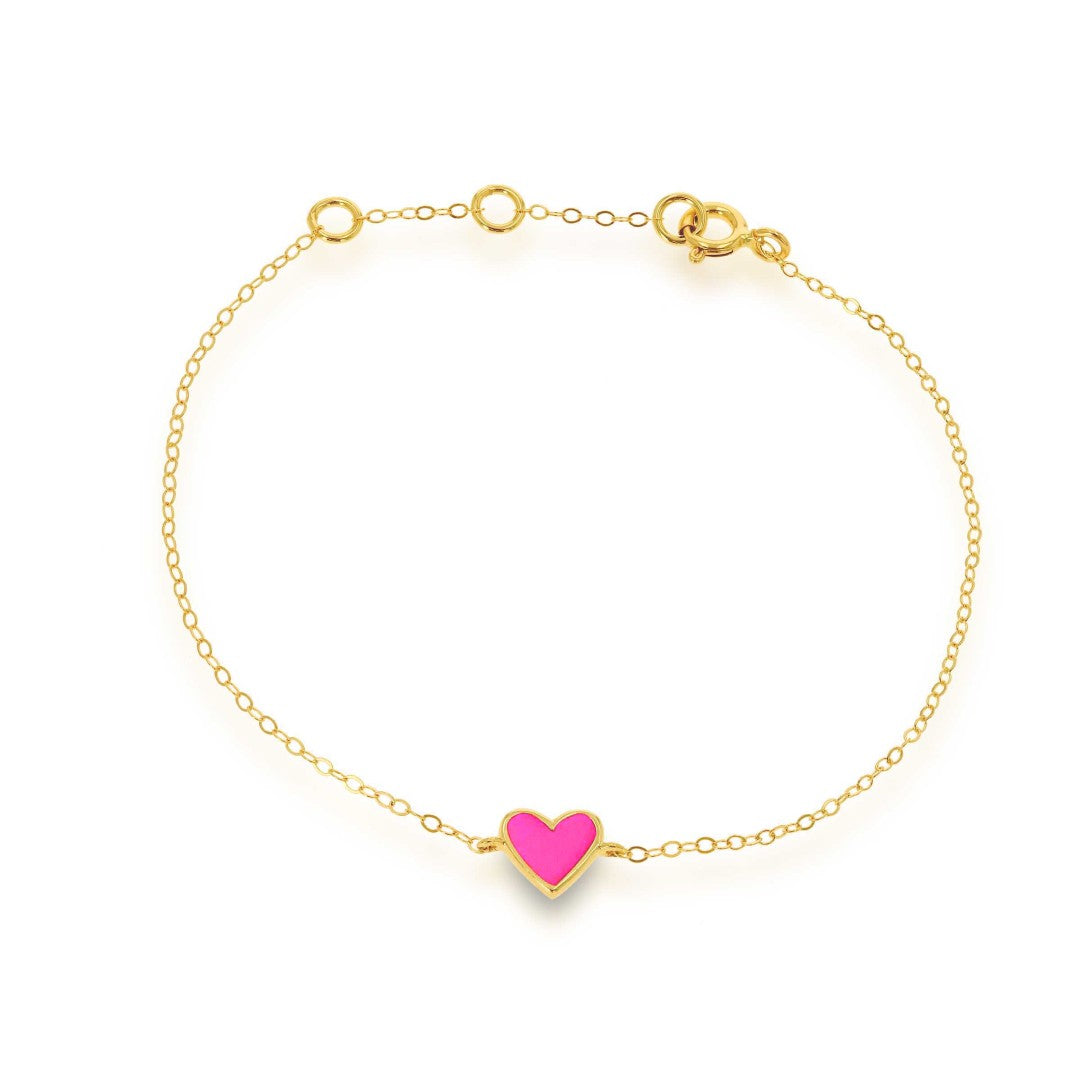 chain bracelet pink