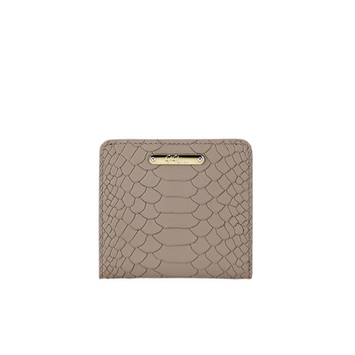Gigi NY Python Leather Mini Wallet