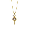 Monica Rich Kosann Mini Carpe Diem Rock Crystal Key Necklace