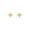 North Star Studs in Yellow Gold