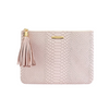 Gigi NY Python Leather Zip All-In-One Clutch