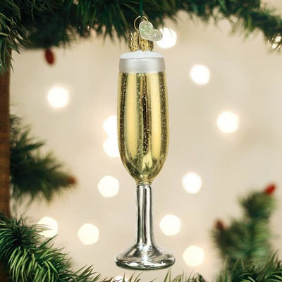 Old World Christmas Champagne Flute Ornament
