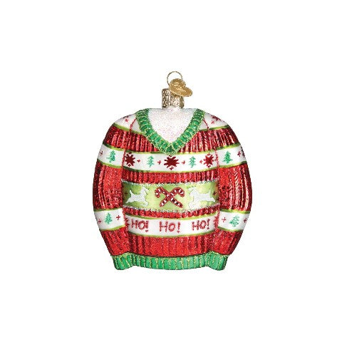 Old World Christmas Festive Christmas Sweater Ornament
