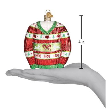 Old World Christmas Festive Christmas Sweater Ornament
