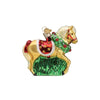 Old World Christmas Horse with Wreath Ornament