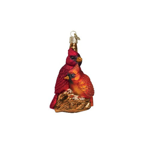 Old World Christmas Pair Of Cardinals Ornament