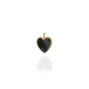 Rachel Reid Oversized Black Enamel Heart Charm
