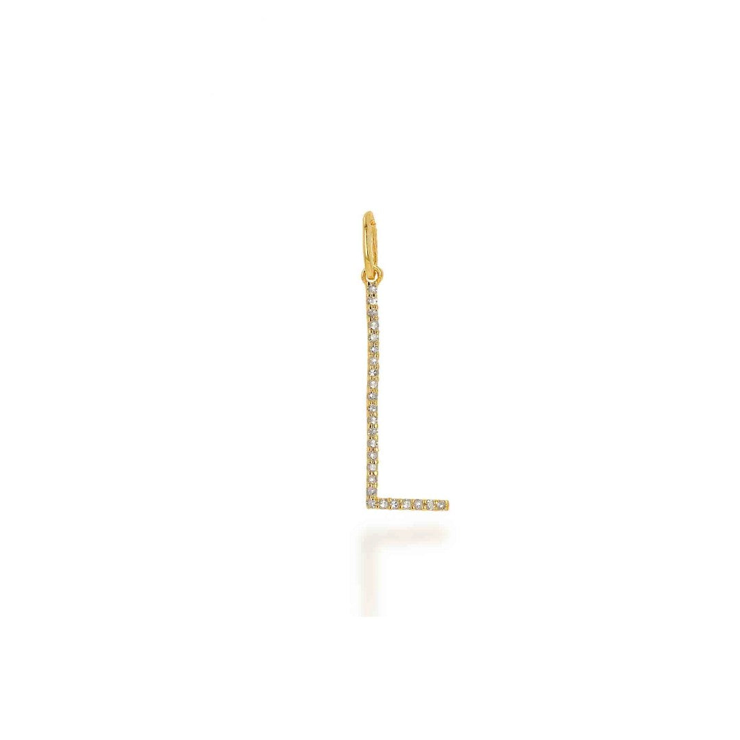 Rachel Reid Oversized Diamond Letter Charm